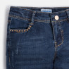 MAYORAL 3512 Spodnie  jeans z haftem