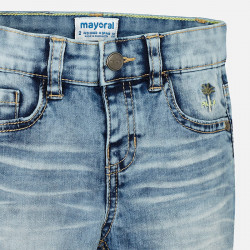 MAYORAL 3233 col 21 Bermudy jeans z kieszeniami