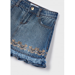Mayoral 3904 Spódnica jeans z haftem